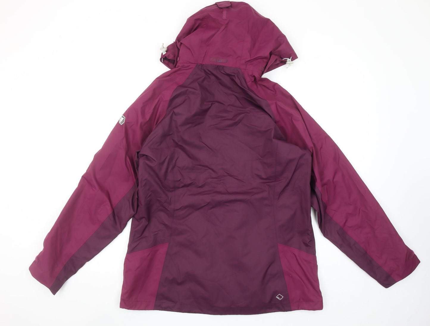 Regatta Women's Purple Waterproof Hooded Rain Jacket Size 14