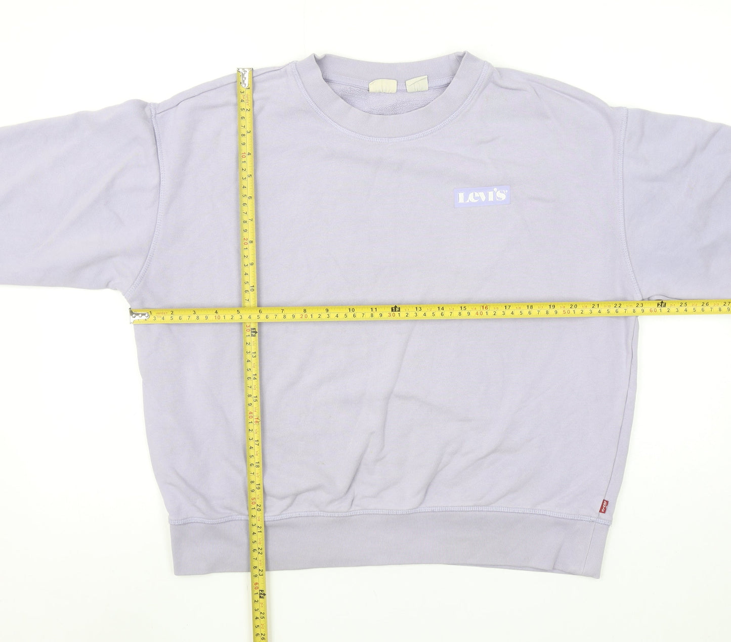 Levi's Women’s Lilac Cotton Crew Neck Pullover Sweatshirt L