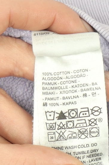 Levi's Women’s Lilac Cotton Crew Neck Pullover Sweatshirt L