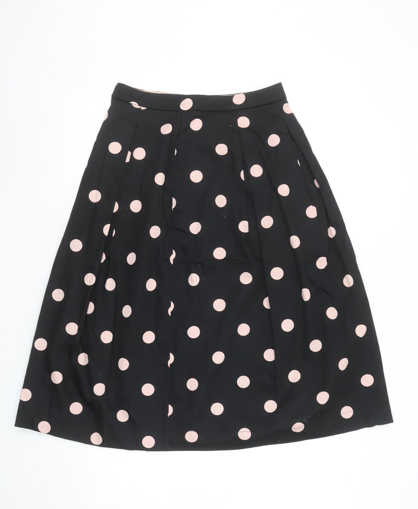 Boden Women’s Black Polka Dot A-Line Midi Skirt Size 8