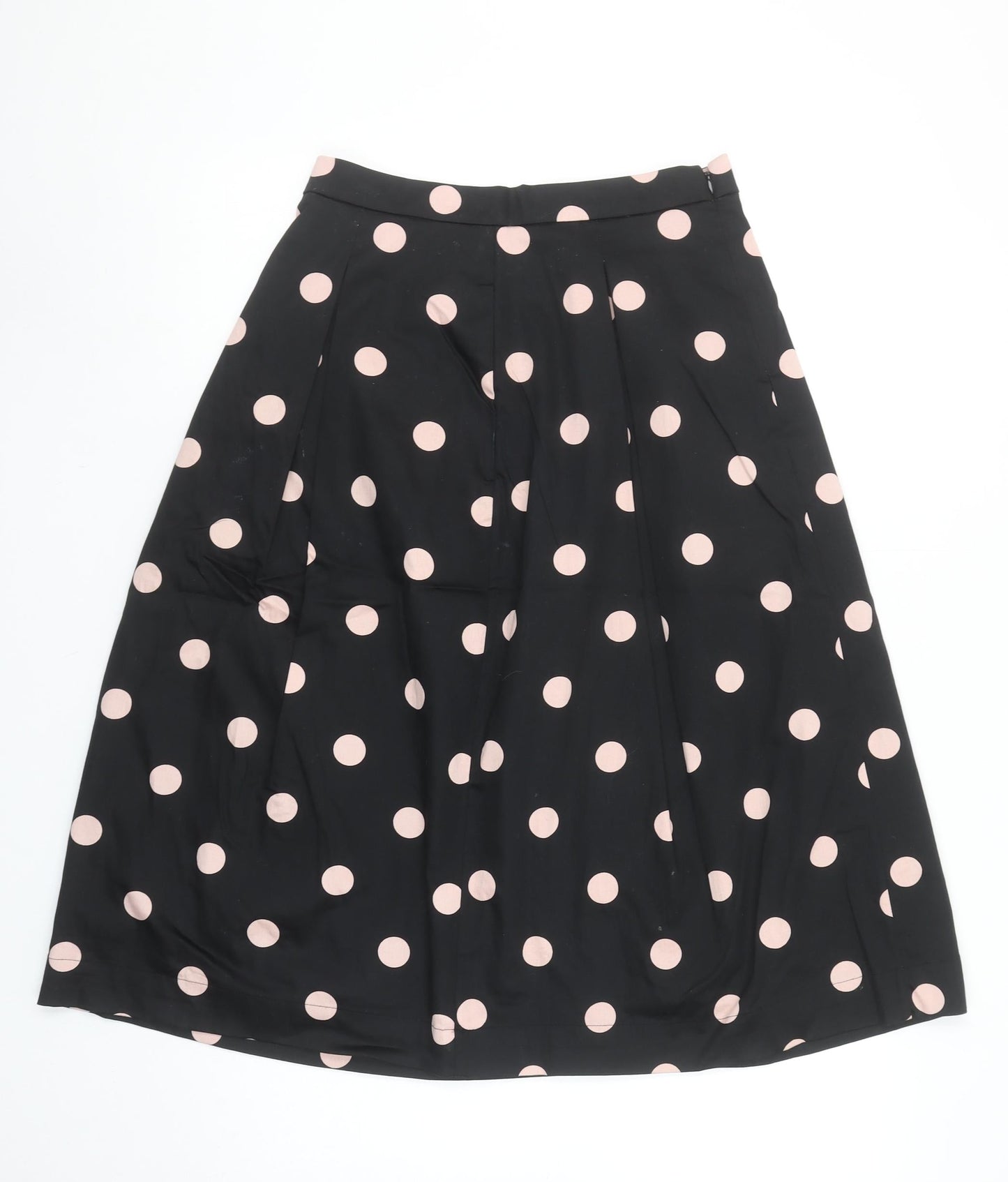 Boden Women’s Black Polka Dot A-Line Midi Skirt Size 8