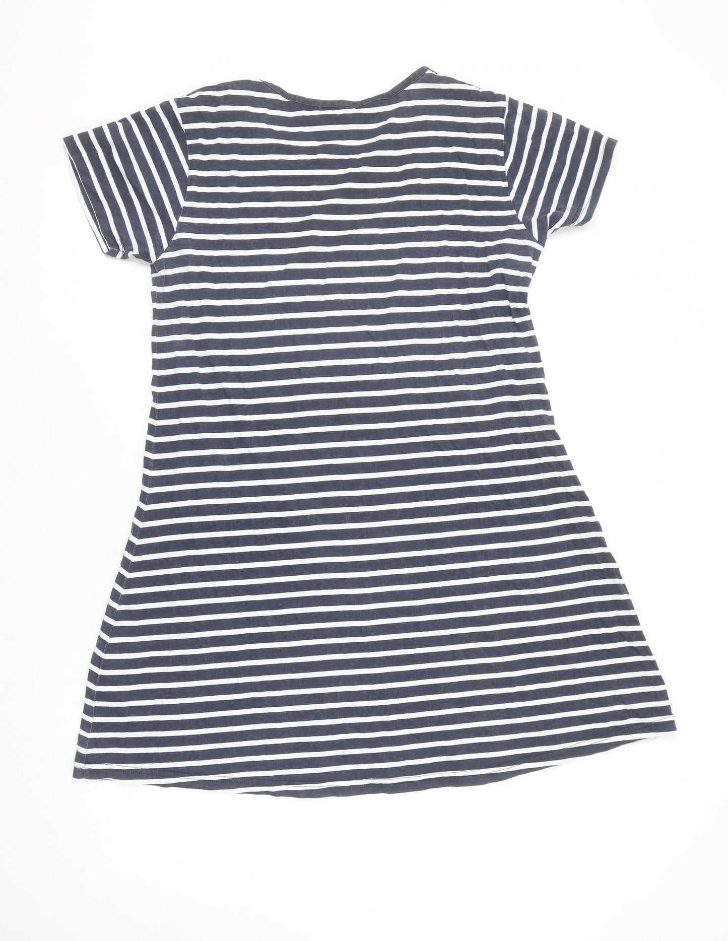 Regatta Women's Blue Striped T-Shirt Dress Size 12 Casual Summer
