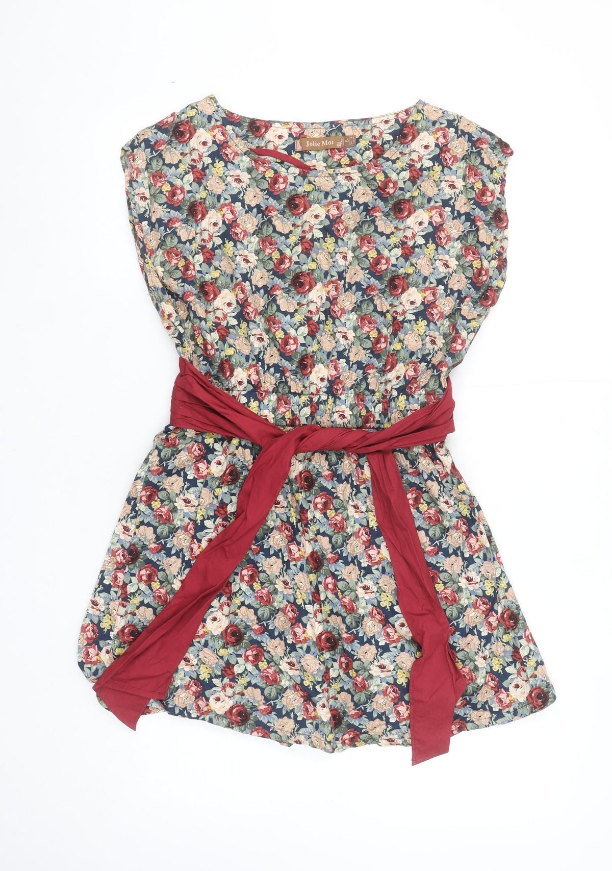 Jolie Moi Womens Multicoloured Floral Tunic Blouse Size 8