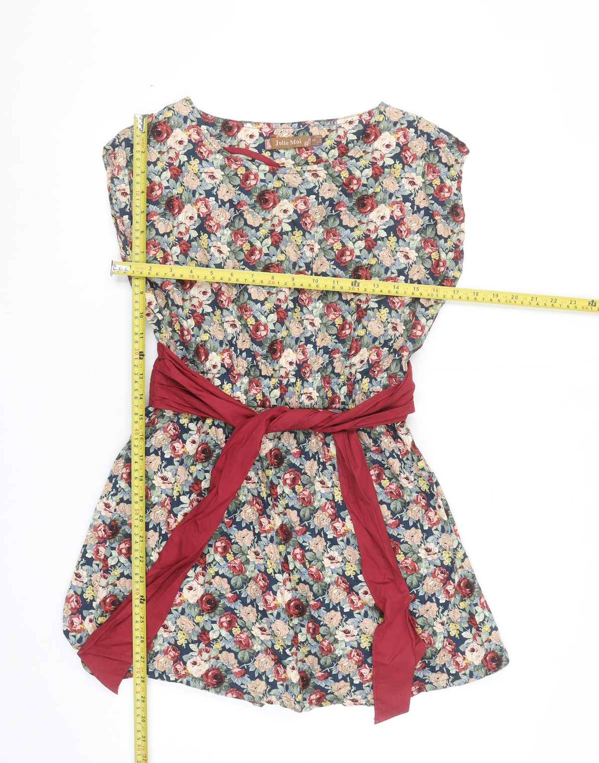 Jolie Moi Womens Multicoloured Floral Tunic Blouse Size 8