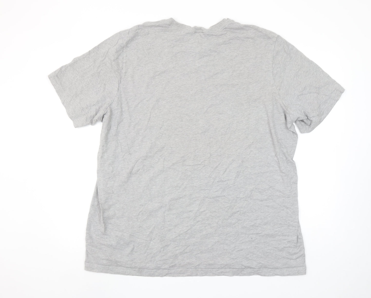 Adidas Men's Grey 2XL Classic Crew Neck Logo T-Shirt