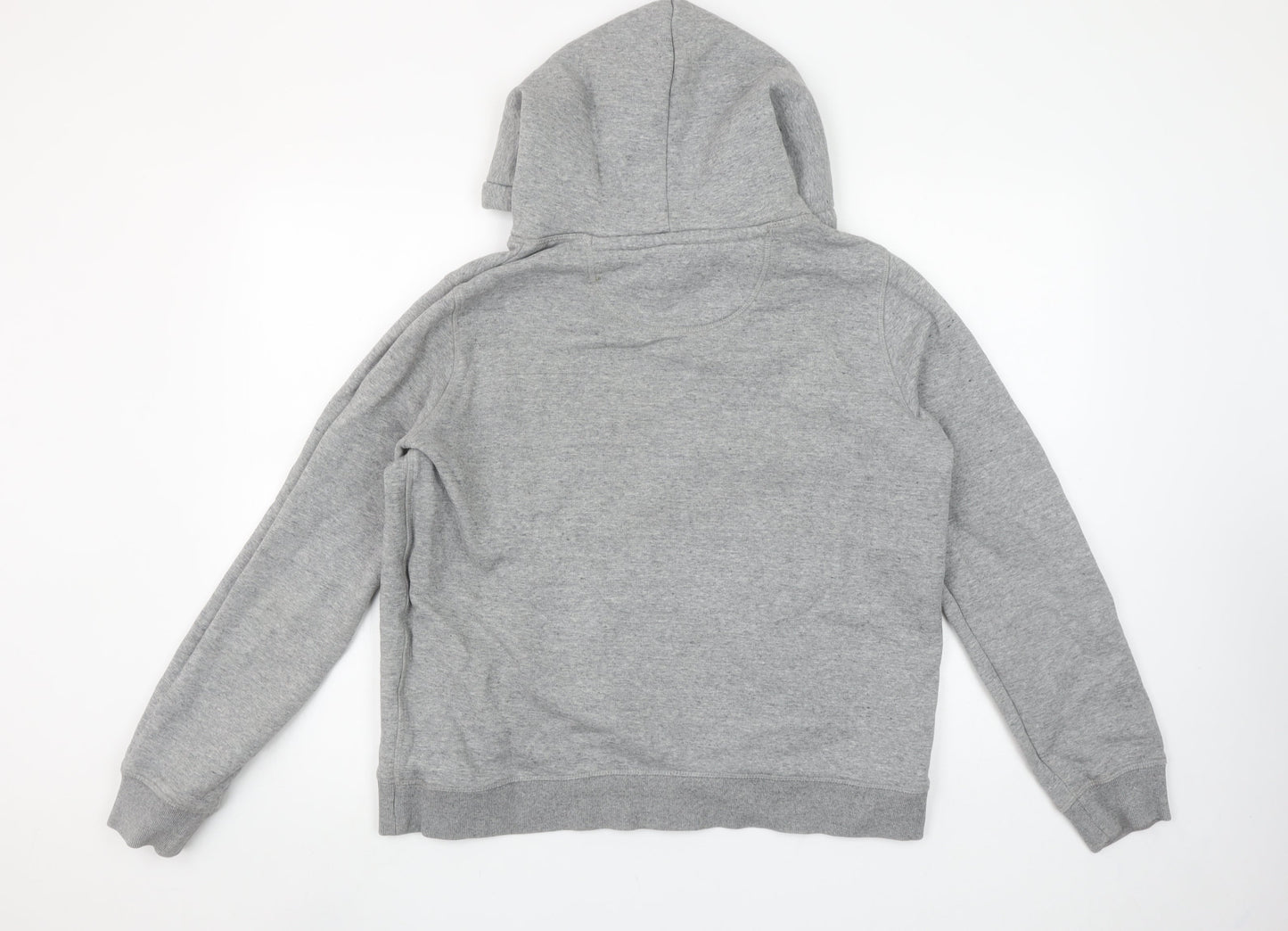 Jack Wills Women's Grey Hooded Pullover Sweatshirt UK 16