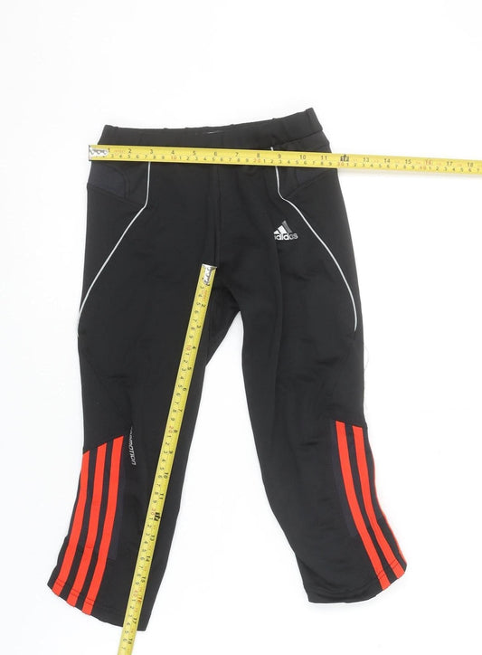 Adidas Womens Black Response Running Compression Shorts Size 10