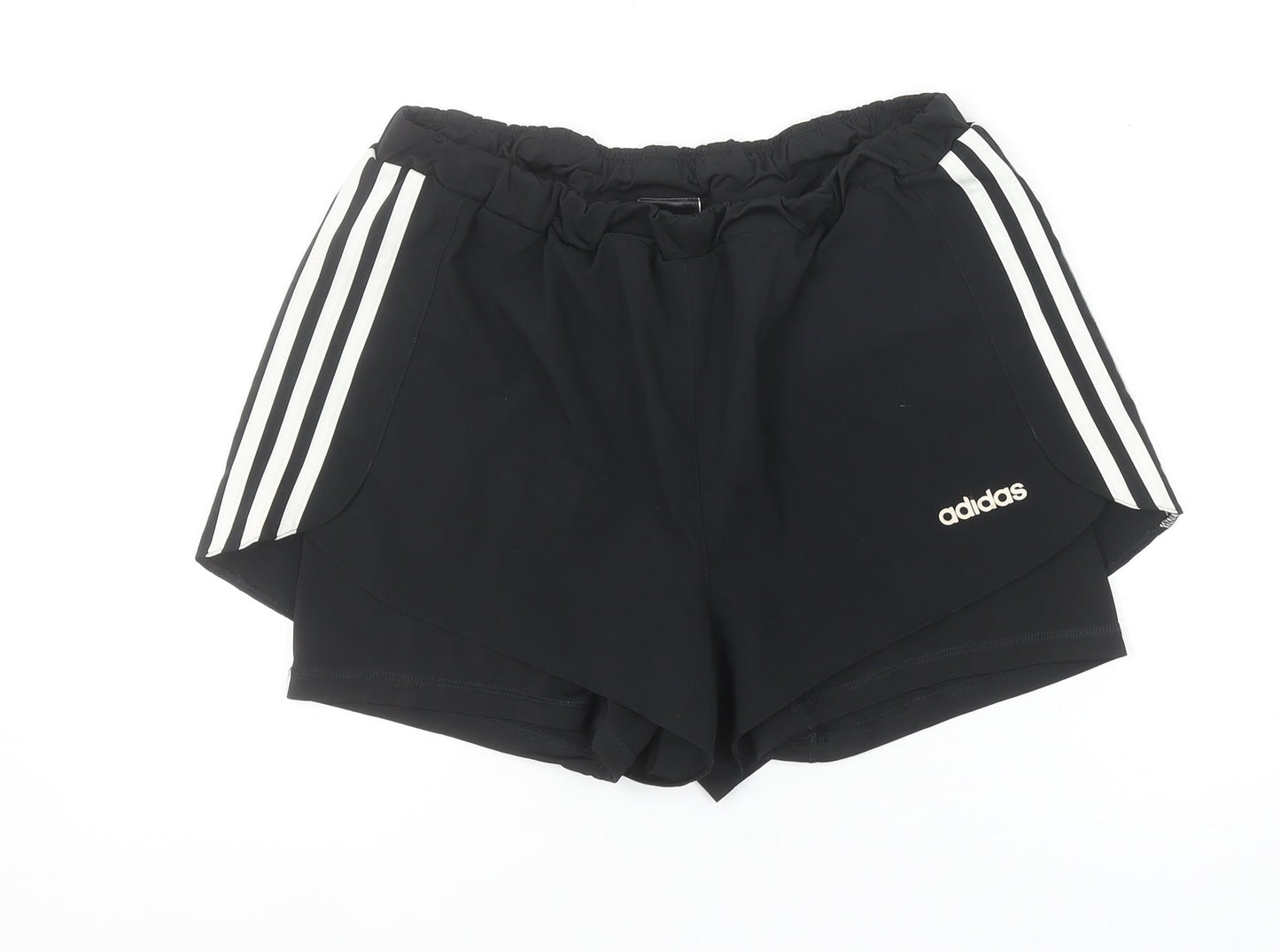 Adidas Womens Black Climalite Running Shorts Size 12-14