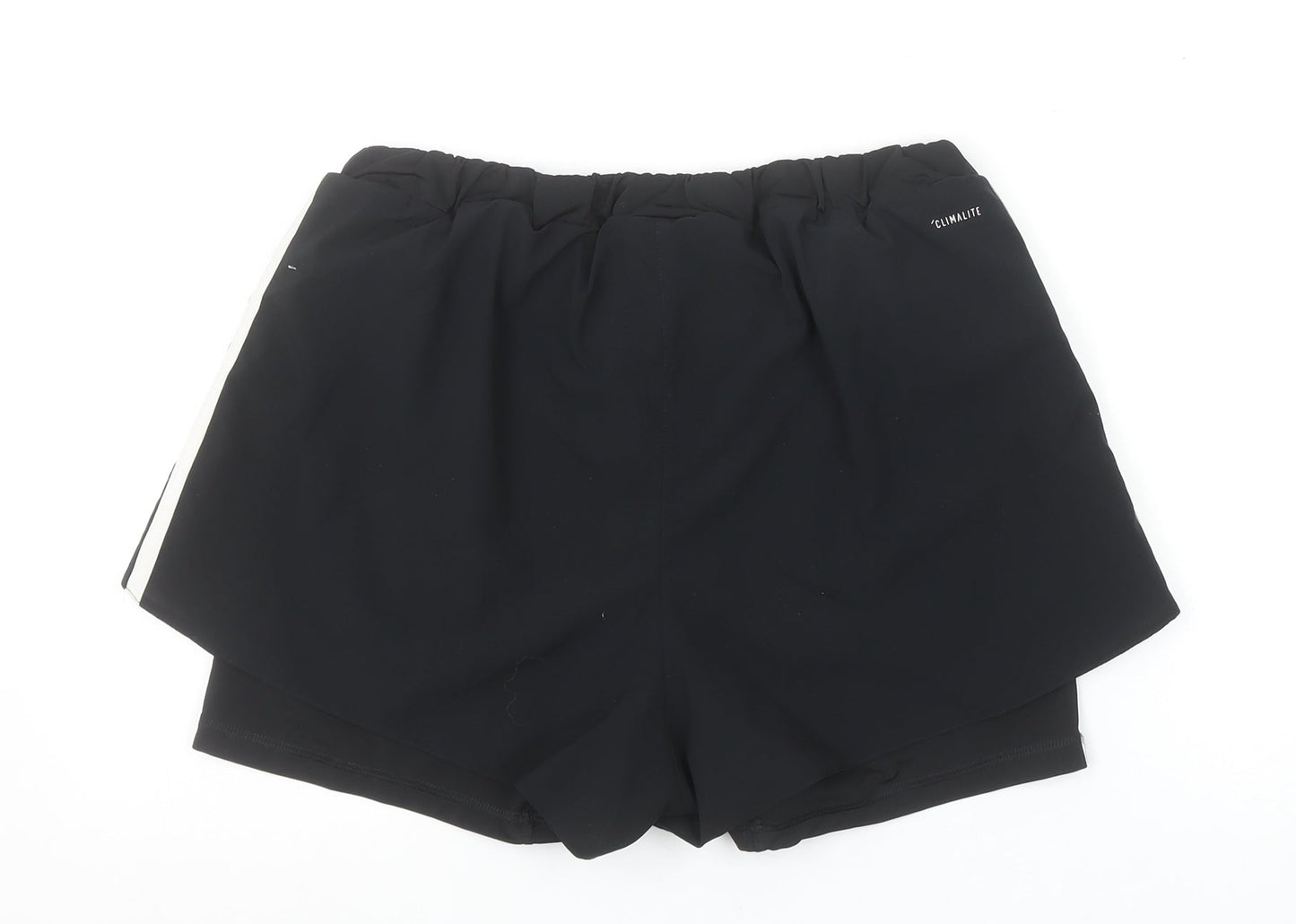 Adidas Womens Black Climalite Running Shorts Size 12-14