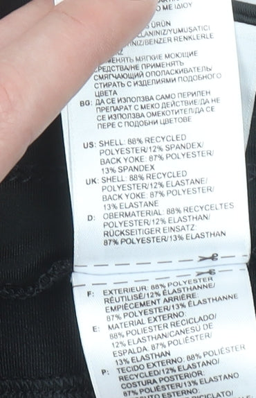 Adidas Womens Black Capri Leggings Climalite Stretch Size M