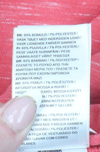 Superdry Men's Red Crew Neck Short Sleeve T-Shirt Size M