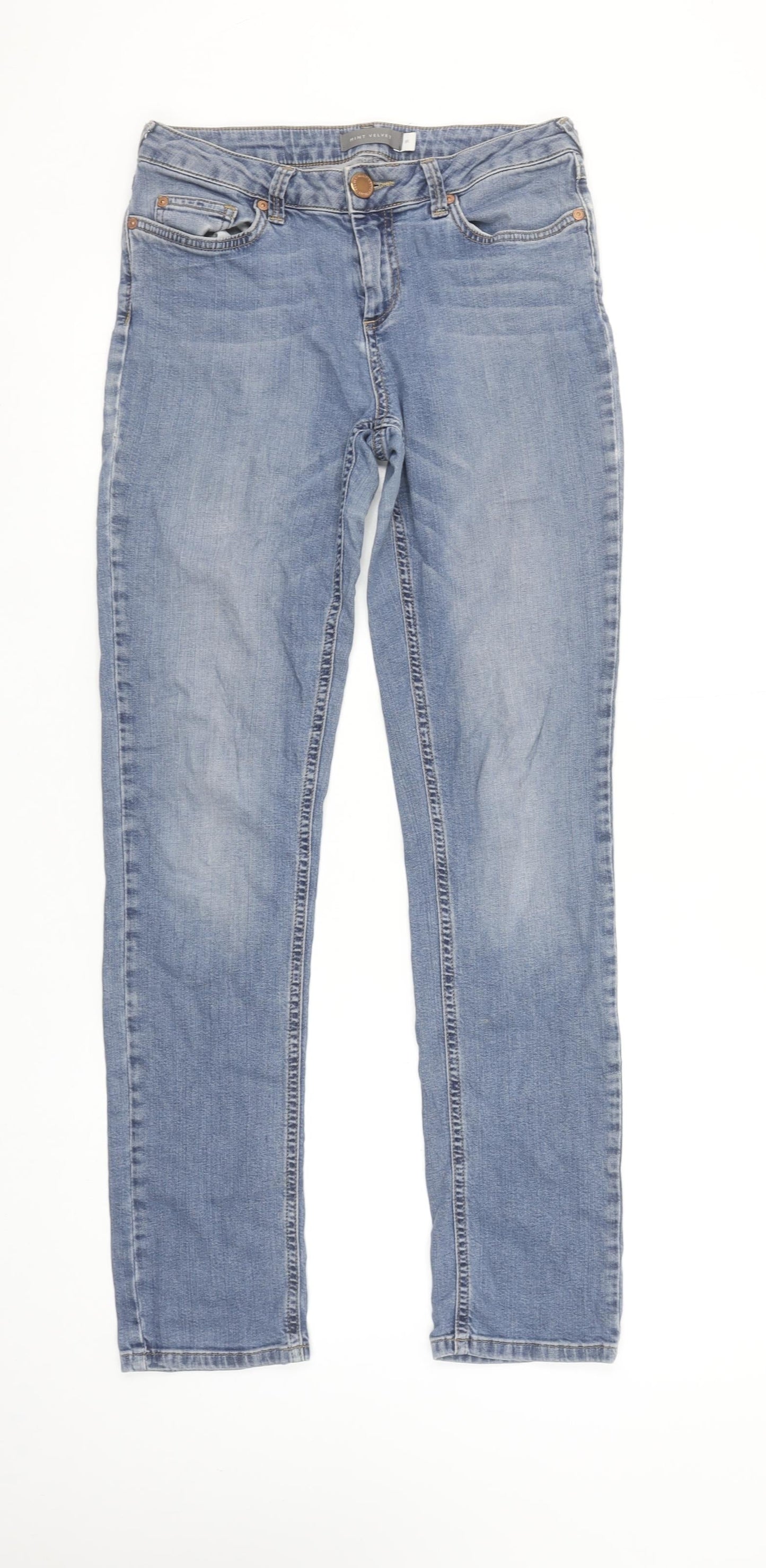 Mint Velvet Women's Blue Skinny Jeans Size 8 Regular Denim