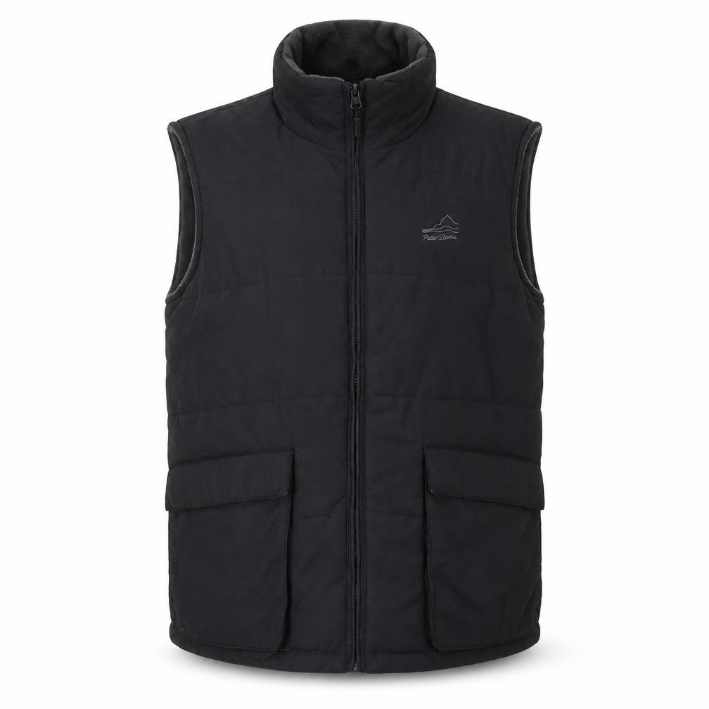 Peter Storm Men’s Black Small Bodywarmer Waistcoat Outdoor Nylon