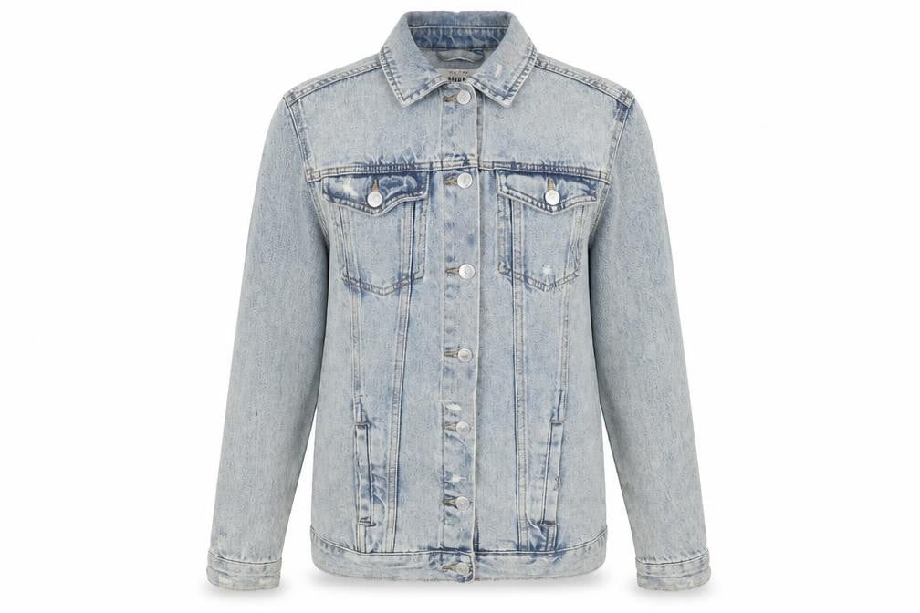 New Look Women Blue Size 6 Denim Jacket Classic Long Sleeve
