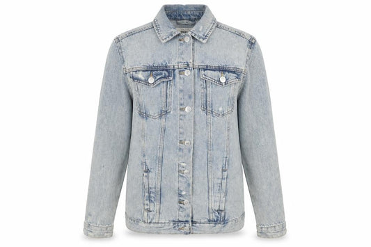 New Look Women Blue Size 6 Denim Jacket Classic Long Sleeve