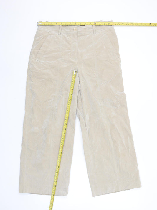 Annette Görtz Women’s Beige Chino Corduroy Trousers Size 8