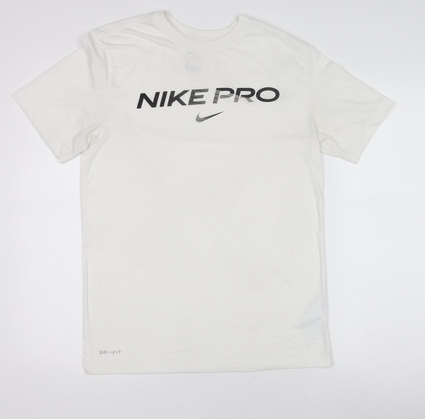 Nike Pro Men's White Dri-FIT Short Sleeve T-Shirt Small