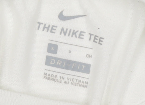 Nike Pro Men's White Dri-FIT Short Sleeve T-Shirt Small