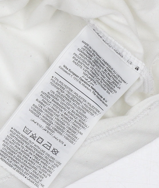 Nike Pro Men's White Dri-FIT Short Sleeve T-Shirt Small