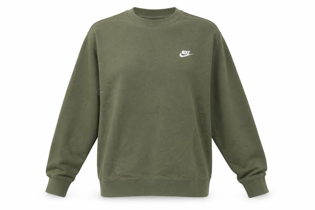 Unisex Adultss UK M Regular Nike Green Pullover Tight-Knit