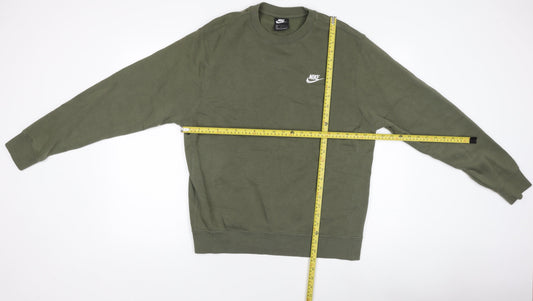 Nike Unisex Green Crew Neck Pullover Jumper Fleece M