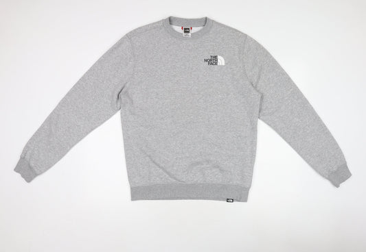 The North Face Men's Grey Crew Neck Pullover Sweatshirt M