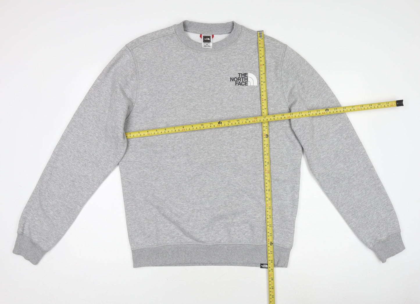 The North Face Men's Grey Crew Neck Pullover Sweatshirt M