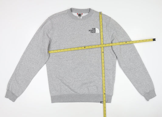 The North Face Men's Grey Crew Neck Pullover Sweatshirt M