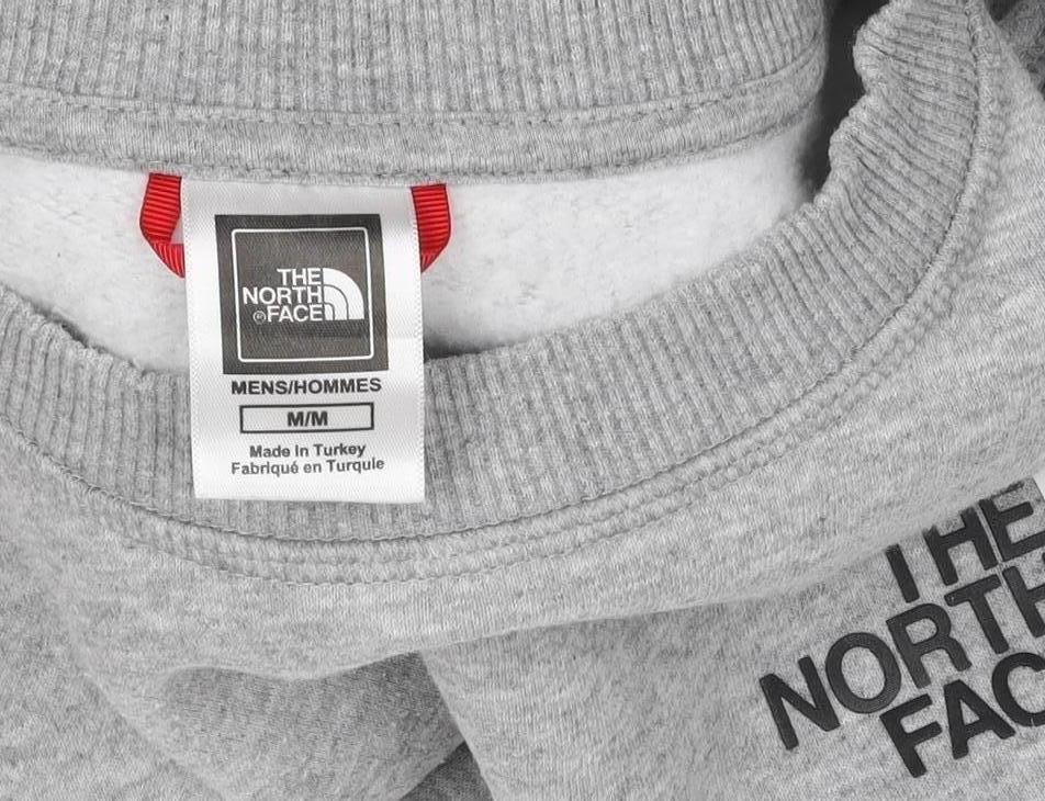 The North Face Men's Grey Crew Neck Pullover Sweatshirt M