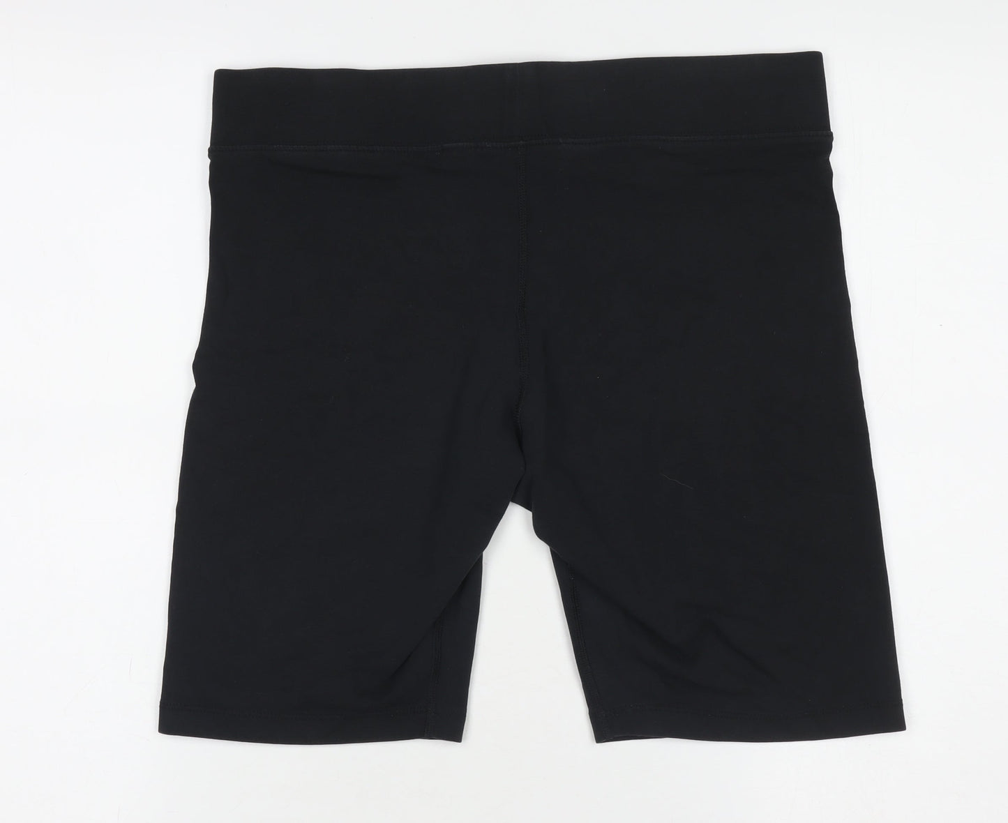 Nike Women's Black Biker Activewear Shorts Size L Stretch Gym Shorts