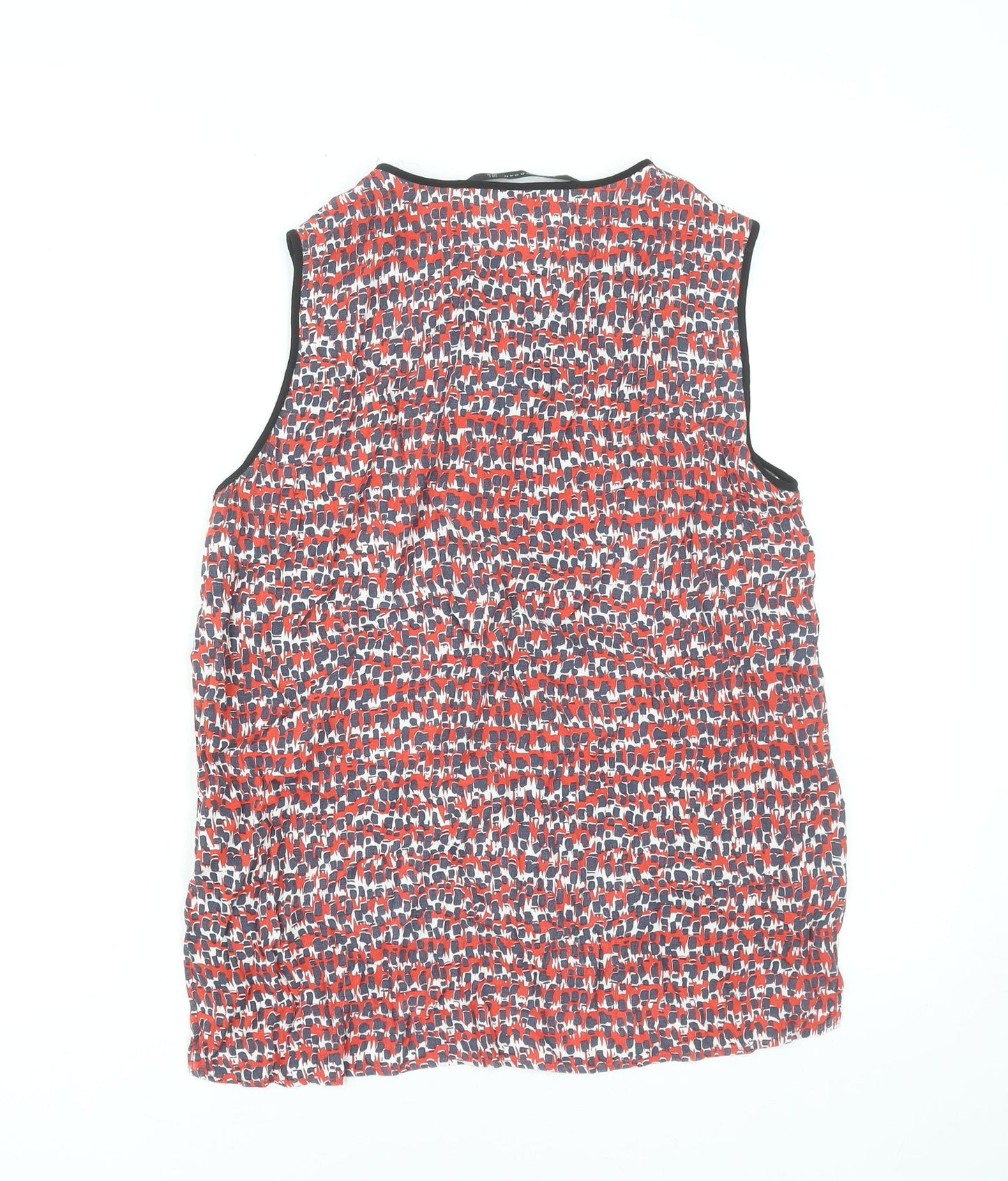 Zara Women Multicoloured Sleeveless Chiffon Blouse Size 12