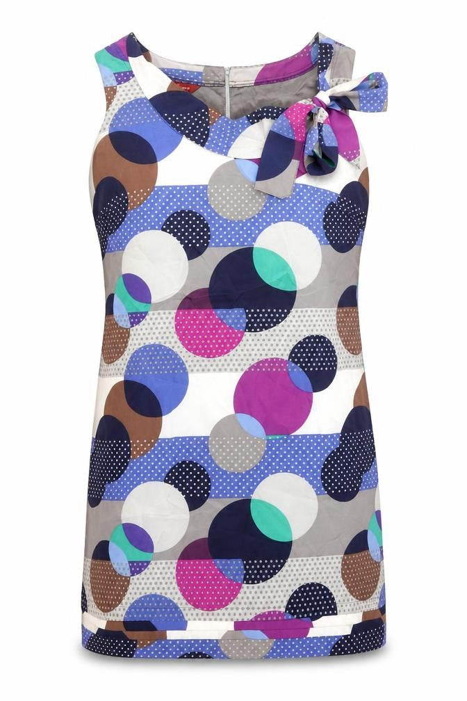 Monsoon Women’s Multicoloured Polka Dot Sheath Dress Size 14