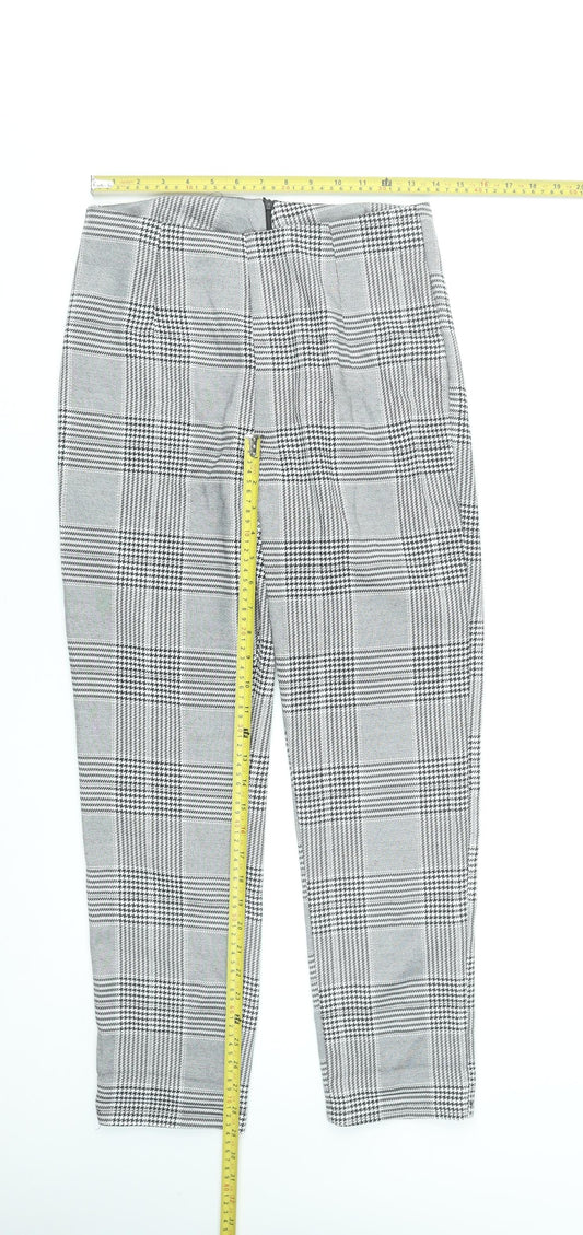 Parisian Women’s Grey Check Slim Fit Trousers Size 10