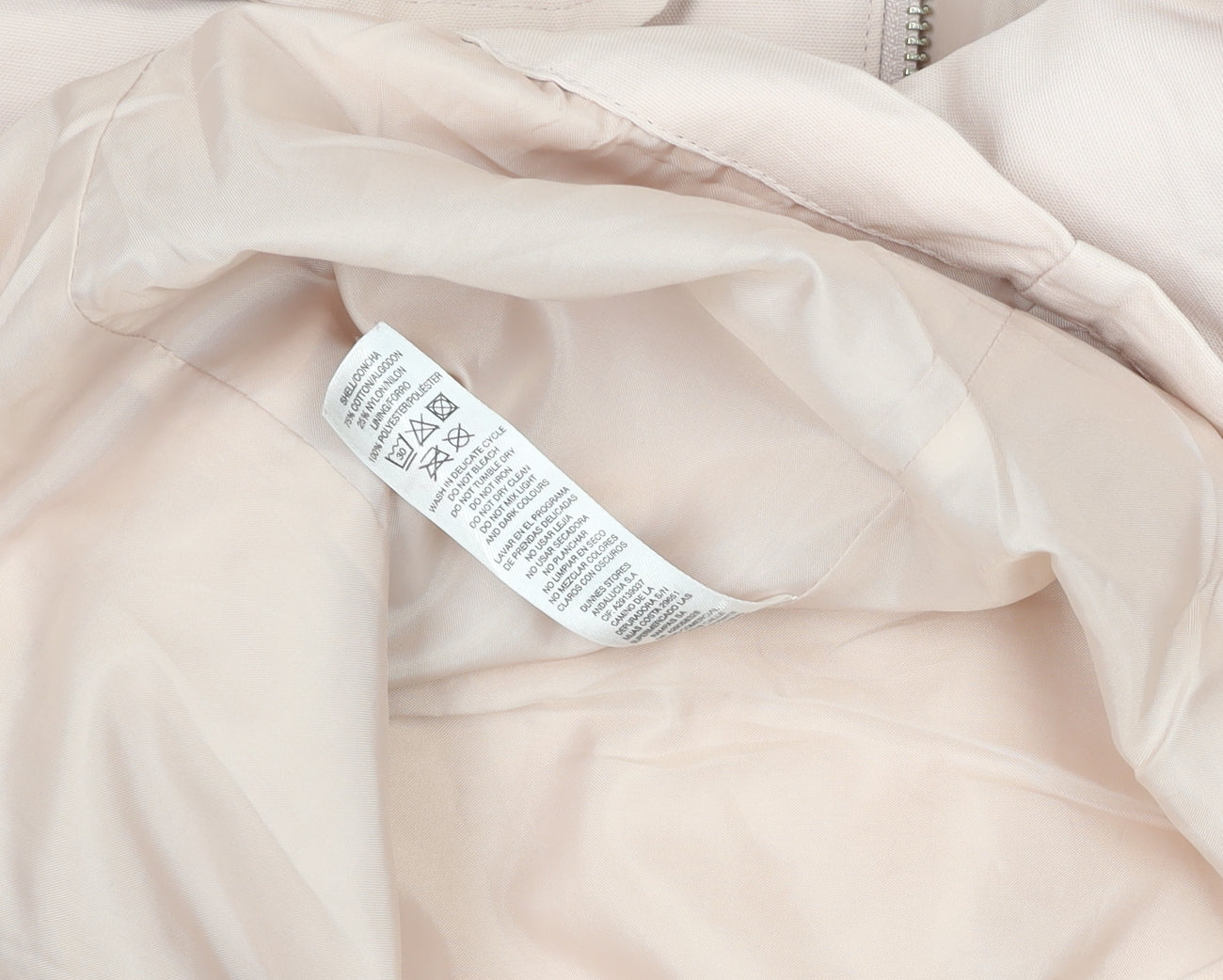 Gallery Women's Beige Hooded Long Parka Coat Size 10