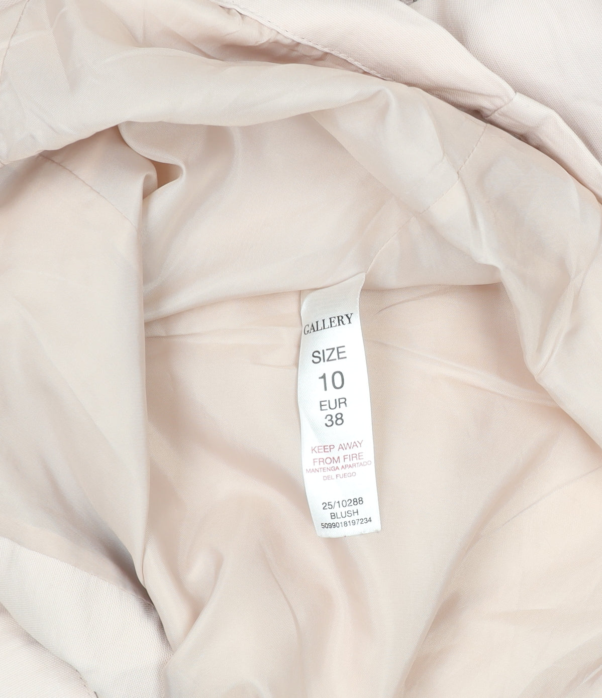 Gallery Women's Beige Hooded Long Parka Coat Size 10