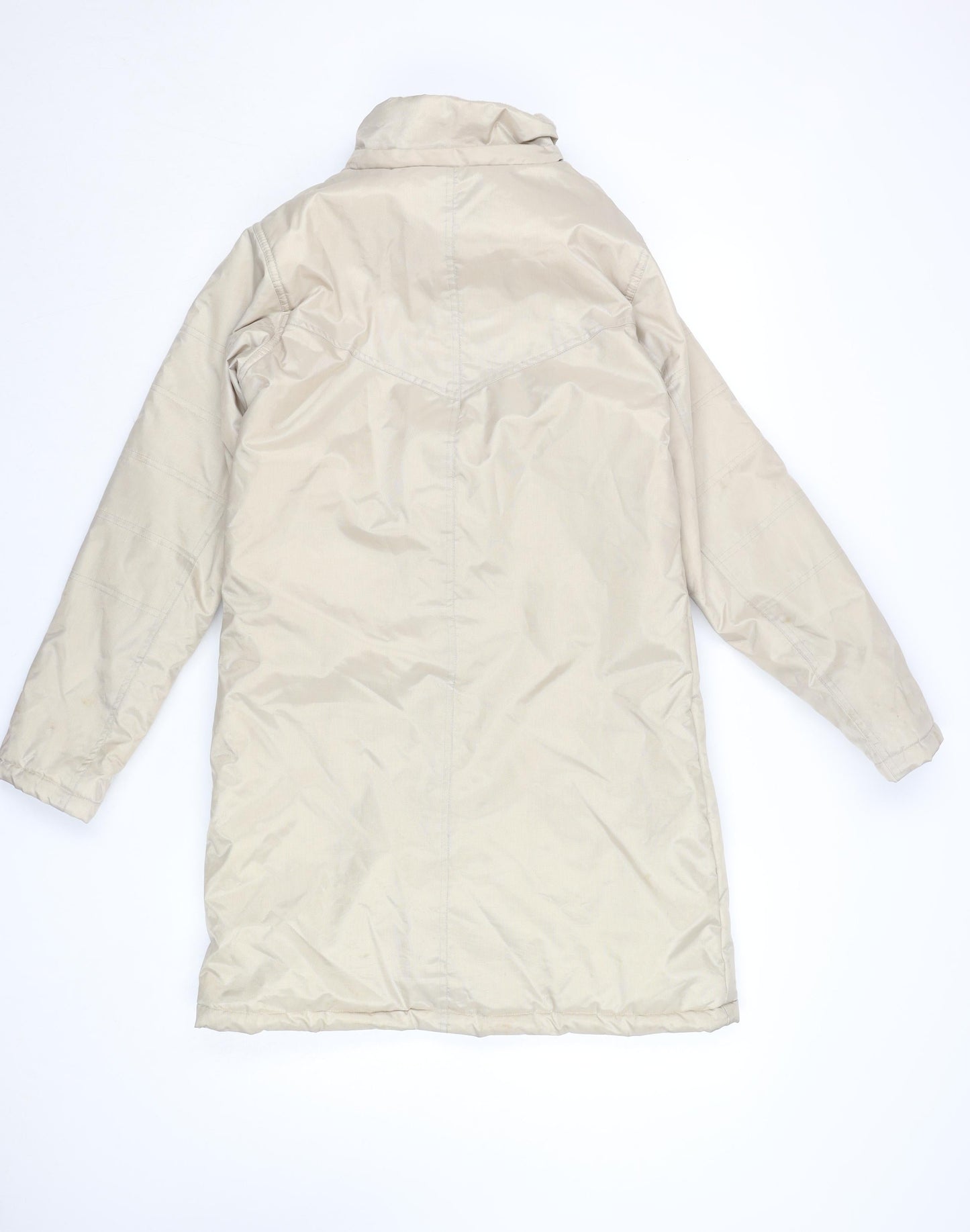 Roberto Celli Women's Beige Size 10 Long Puffer Coat