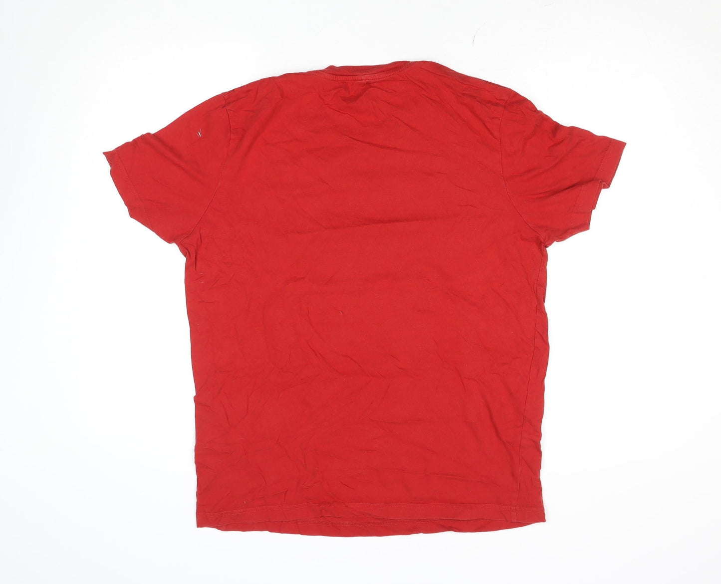 Jack & Jones Mens Red XL Graphic Print Crew Neck T-Shirt