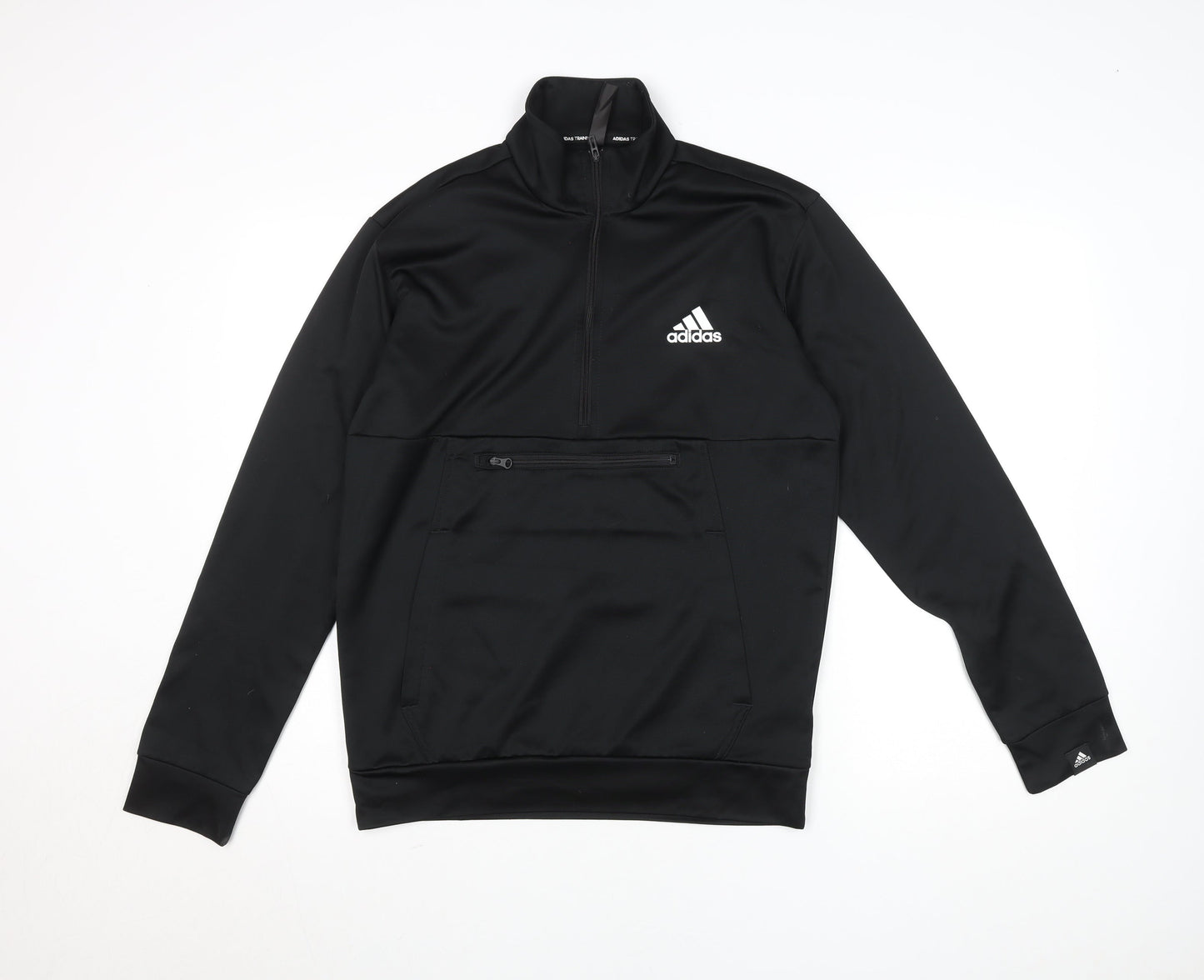 Adidas Men's Black 1/4 Zip Training Sweatshirt Size S