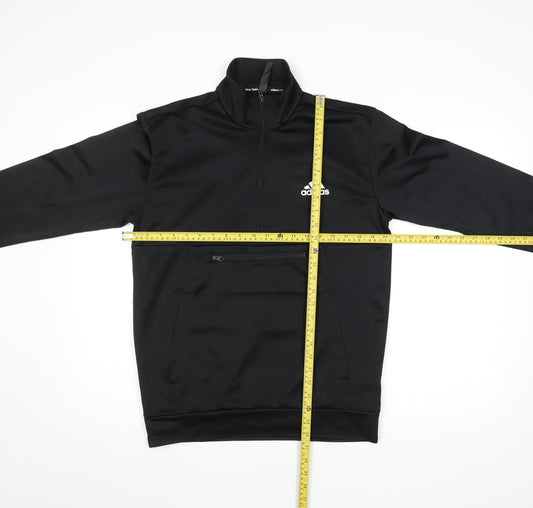 Adidas Men's Black 1/4 Zip Training Sweatshirt Size S