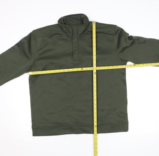 Regatta Great Outdoors Men's Green M 1/4 Zip Fleece Sweatshirt