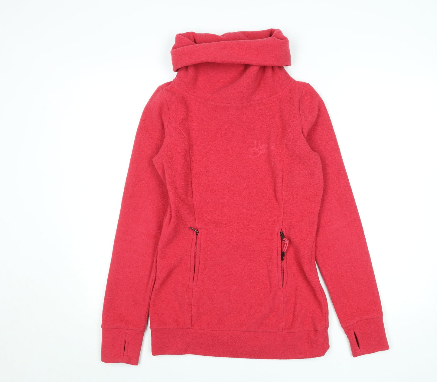 Urban Surface Women's Red XS Fleece Pullover Sweatshirt with Pockets