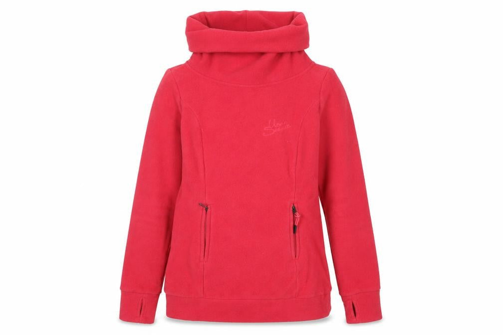 Urban Surface Women's Red XS Fleece Pullover Sweatshirt with Pockets