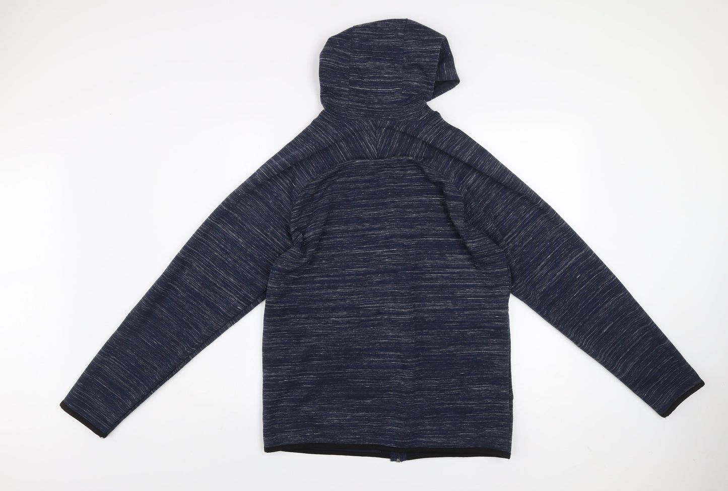 Jack & Jones Men's Blue Hooded Full Zip Activewear Jacket Size M