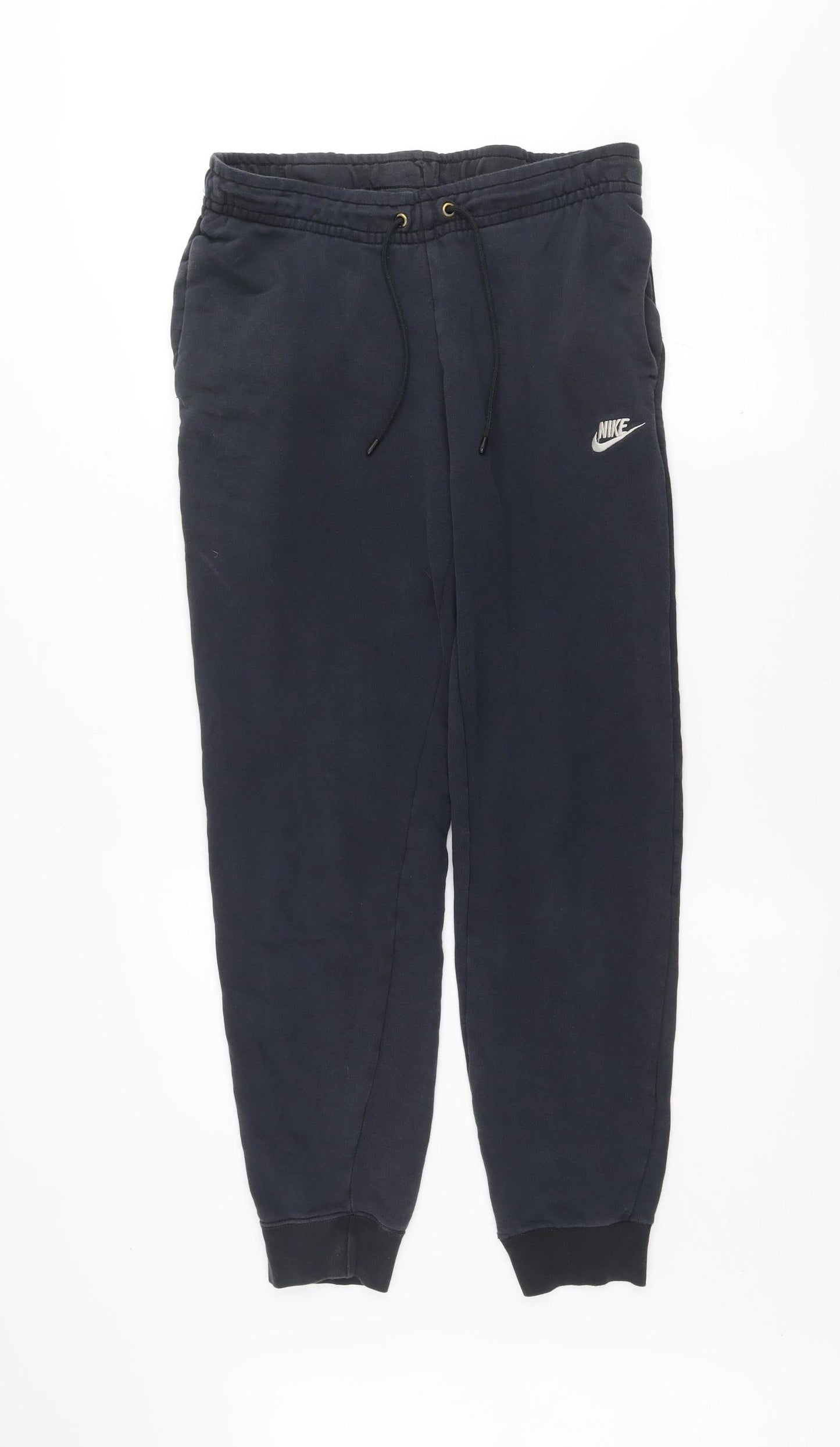 Nike Men's Black Jogger Sweatpants Small Fleece Drawstring Trousers
