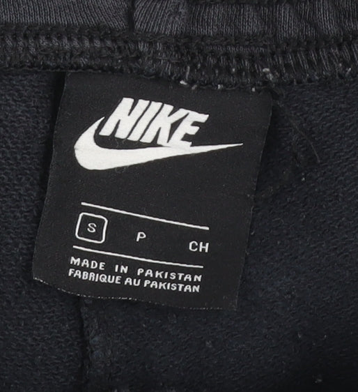 Nike Men's Black Jogger Sweatpants Small Fleece Drawstring Trousers