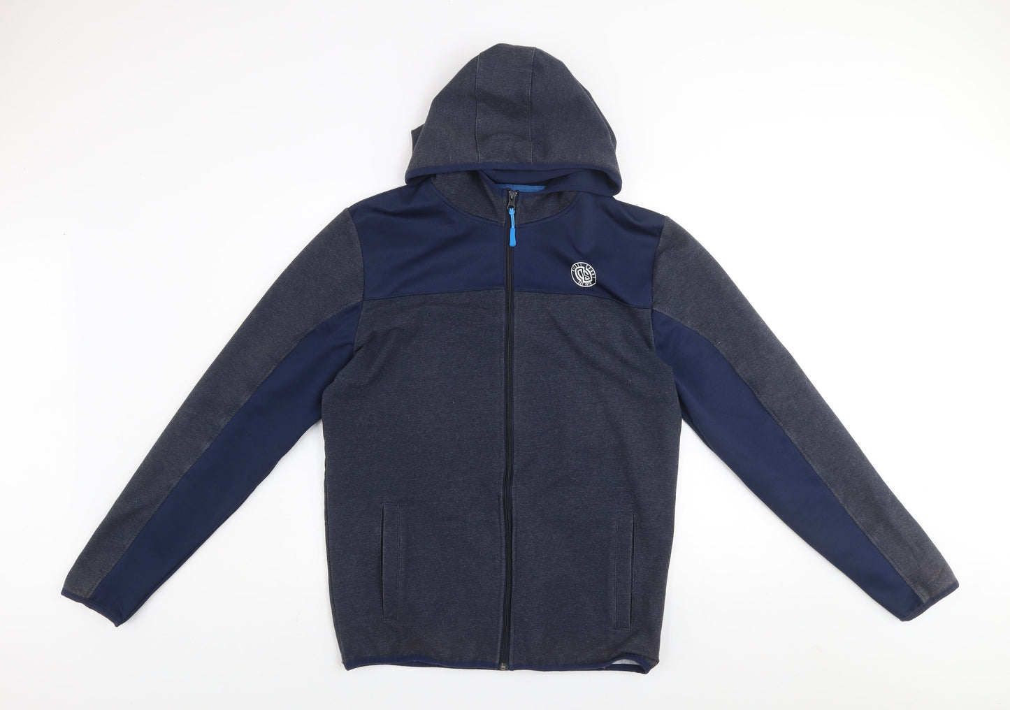 Diesel Men’s Blue Hooded Full Zip Sport Jacket Size M