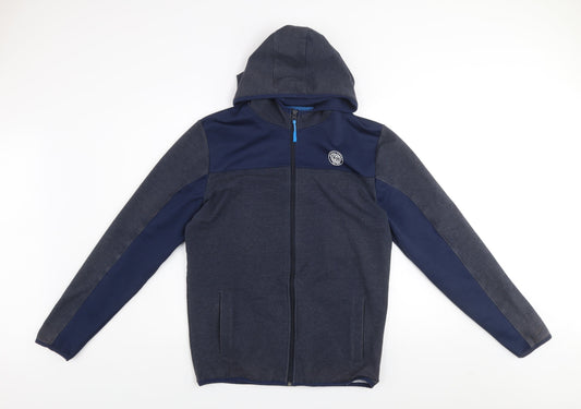 Diesel Men’s Blue Hooded Full Zip Sport Jacket Size M