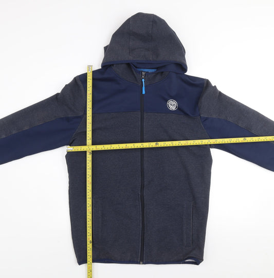 Diesel Men’s Blue Hooded Full Zip Sport Jacket Size M