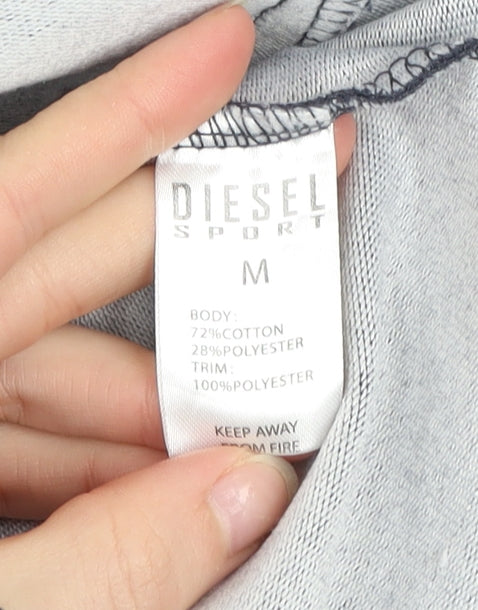 Diesel Men’s Blue Hooded Full Zip Sport Jacket Size M