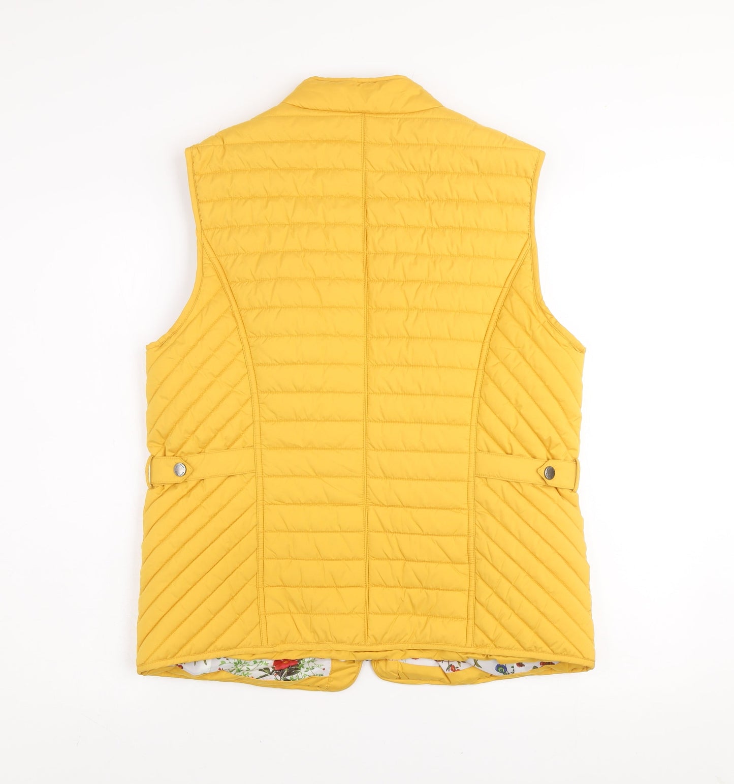 Betty Kay London Women’s Yellow Quilted Waistcoat Size 14